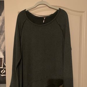 Dark Green Free People Sweater